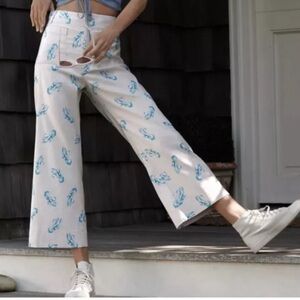 Anthropologie Maeve Colette Lobster pants size 25